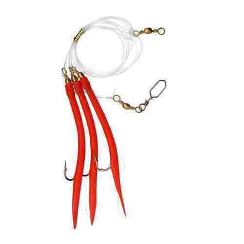 Leurres Souples Gummi-Makk Norvège 4/0 - Lot De 9, Blanc, 10 Cm, Pour Pêche
